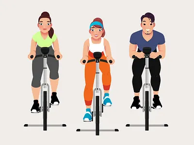 Basic Fit - Spinning Animation 2d 2d animation ae after effects animation character gym loop mograph motion graphics spinning toonboom training