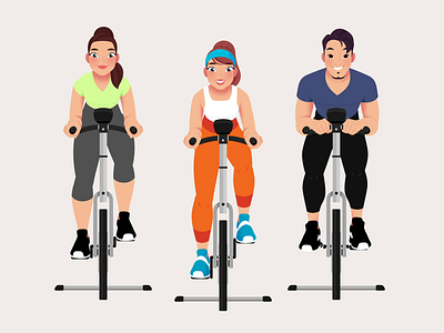 Basic Fit - Spinning Animation 2d 2d animation ae after effects animation character gym loop mograph motion graphics spinning toonboom training