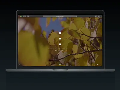 Video Landing Page: Architecture Studio Website app architecture colorado design icon portfolio website ranch resort ui ux vector video background video player web