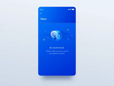Base Transfer - No search results blue empty empty state illustration mobile results search search bar ui