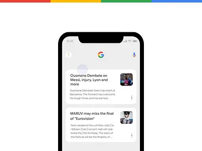 Google Card Animation 2019 animation app design google minimal minimalism trend ui ux