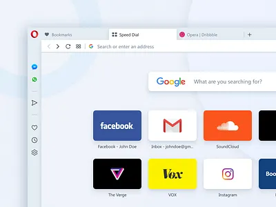 Opera Reborn 3 Design after effect animation browser dark design developer light mode night opera opera design reborn3 sketch theme ui web
