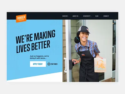 Border Foods Website animation illustration interface landing page principle principleapp tacos ui ux ux design web design website