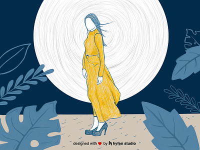 Symbol for optimism animation branding calm creative design hyfenstudio illustration moonlight optimism serene