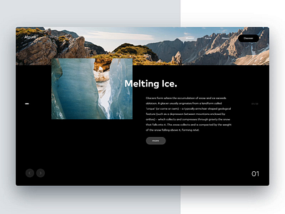 Eternity Concept Page Animation animation app branding concept design interactive interface madewithadobexd motion ui ux