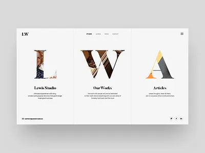 Lewis Minimalist Concept agency design envato freelance minimalist modern parallax portfolio simple site studio theme themeforest web