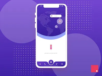 VPN App interaction app app animation interaction interaction design invision studio map uc ui uiuc user interface vpn vpn app vps hosting