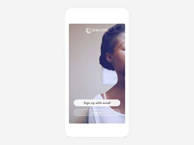 App Lobby Vid android branding care.com childcare ios lobby native app pet care product design senior care sign in sign up video