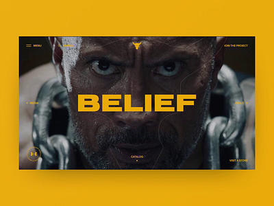 Under Armour Project Rock concept after affects animation animation after effects art black charachter colors design elements fashion interace layout motion navigation sport style typography ui ux design web