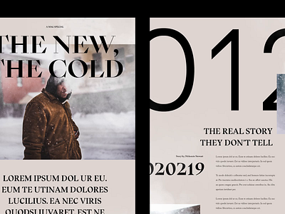 Special Article Page article page design interface magazine minimal ui web