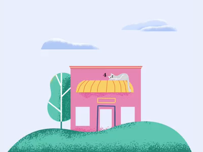 Cat Hotel illustration