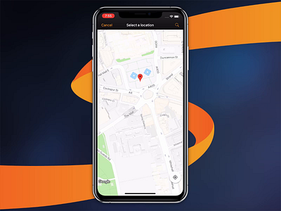 Shifte App | Add Site add clean dark design edit flow google map management app mobile animation mobile app mobile design search