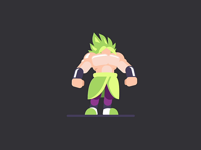 Broly animation broly dragonball illustration motion