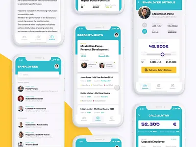 What you can do with Liquid – Vol. 3 app application calculator dashboard healthcare hr human resources liquid design system management manager mobile react native salary ui ux what you can do with liquid