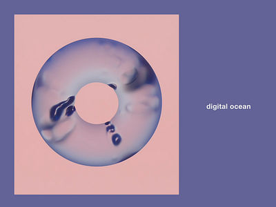 digital ocean 3d abstract animation art blog cinema4d concept design gif interaction logo motion motiondesign ocean octane octanerender type video