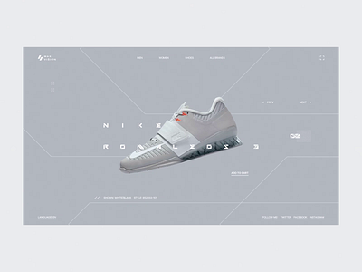 Sneaker Store animation clean design interface nike store transitions ui web