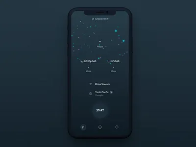 Speedtest animation animation black dashboard data download gradient interaction light mbps meteor micro interaction motion service speed star test ui upload wifi
