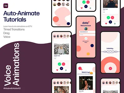 Adobe XD - Voice Animation Tutorial adobexd adobexduikit app colours design tutorial ui ux ui