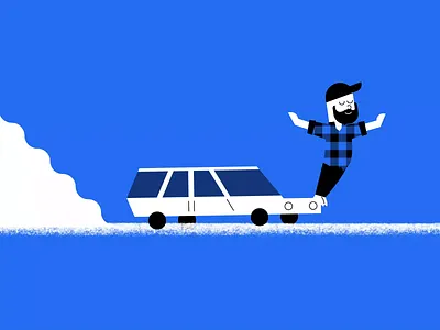 𝔑𝔬𝔰𝔢 ℜ𝔦𝔡𝔢𝔯 animation beard car crayon dust funny illustration loop plaid self portrait