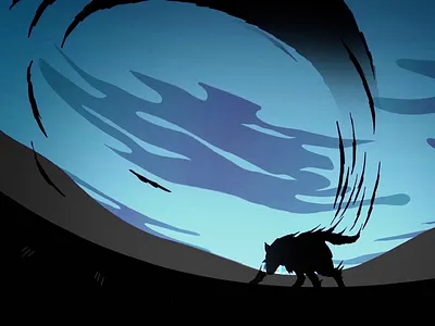 wolf animated sequence 2d animated ad animated advertising animated commercial animation studio cel animation character animation character design animation character designer frame by frame gif horror illustration liquid animation motion design packshot studio pigeon animation vector animation walkcycle wolf