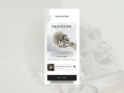 Dream Theater - New Album Interaction app gif interaction interactiondesign ios ixd mobile music music app muzli prototype ui uidesign userinterface visualdesign