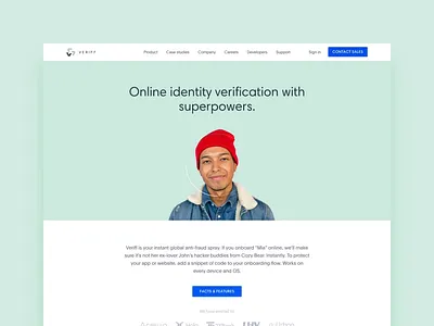 Veriff website 3d haiku identity illustrations landing page verification web web design