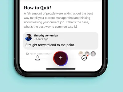 OLMO App - CTA Motion advice animation app framer ios layout mentor mobile workplace