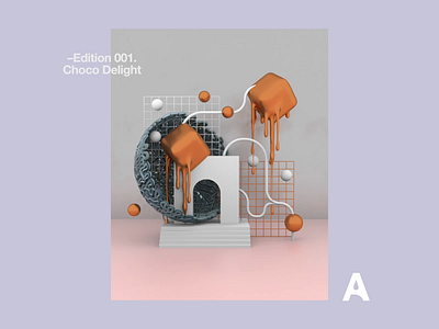 Choco Delight 3d art abstract animated animation art cinema4d color motion motion art motiondesign octane