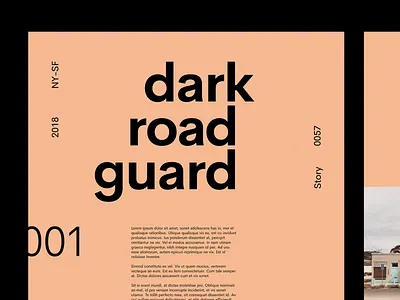 Article blog design interface minimal ui web