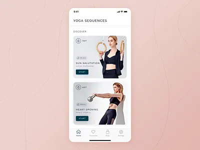 Yoga iOS app - Animation animation app apple application gif interface ios iphone light loop mobile motion principle ui ux workout yoga