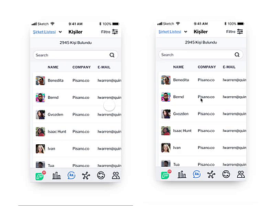 Dashboard Contact Responsive Table app contact customer dashboard design dribbble experience feedback invision mobile navbar pattern pisano responsive sketch ui