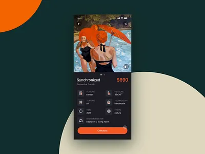Checkout animation app art cards checkout color design interaction ios mobile motion payment swipe ui