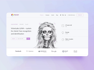 Face Recognition animation ui