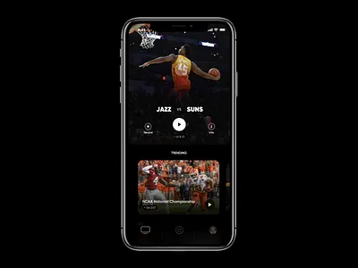 Mock Prototype animation app basketball dribbble flow ios jazz mock mock up nba principle prototype swipe tab ui utah ux vido watch