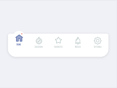 Tab Bar Interaction animation app application microinteraction mobile navigation protopie tabbar ui uianimation ux