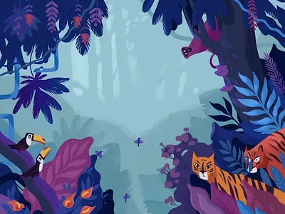 UntimeStudio website cover 2d ae animation character cover frame by frame gif loop parallax