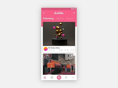 Dribbble Upload animation app concept concept app dashboard design dribbble gif licheff motion movement portfolio principle shot ui upload ux