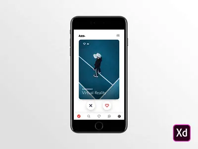 Animation Story & Cards | Made with XD adobe xd animation app design interaction iphone madewithxd mobile tinder ui ux vr