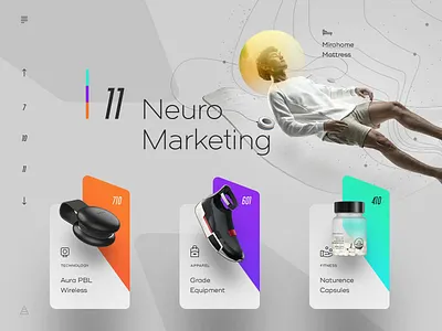 Neuro Marketing analytics commerce floating gallery landing mapa marketing micro product site store tech web wire
