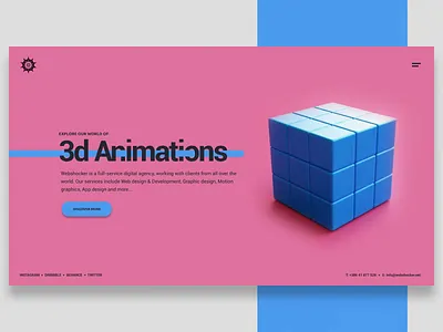 3d animations II 3d animation design logo ui webshocker website