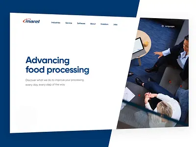 Marel - Search Exploration animation hero interaction search search bar ui web