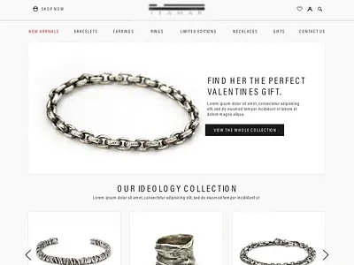 Jewellery Studio Website artdirection design graphic design interface jewelry ui web design webdesign website