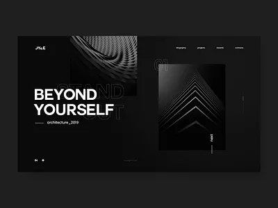 OYEE Portfolio abstract animation black dark glitch glitch effect minimalism modern newyork photos portfolio transitions ui ux design uidesign uxdesign webdesign website