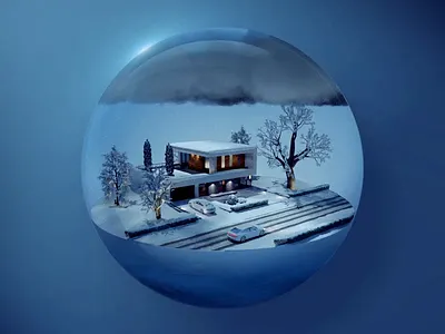 Home icon 3d aep animation automotive c4d car circle design glass home icon illustration ios life logo motion os smarthome transperent ui