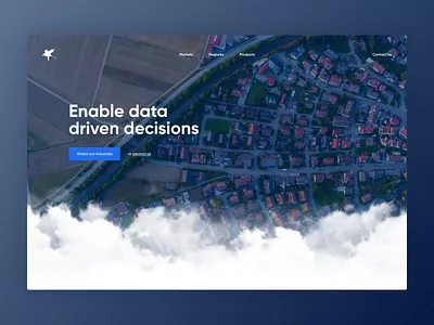 Spatial Eye - Homepage animation clouds concept data design drone homepage interface ui webdesign