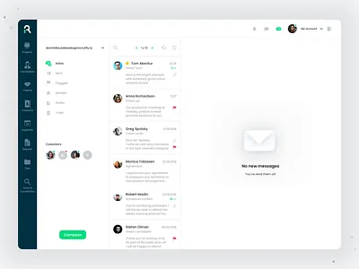 Email client empty state animated illustration animation app ats email app empty state illustration inbox mail app mail client mailbox motion motion design no mail no messages recruiting recruitment ui ux web