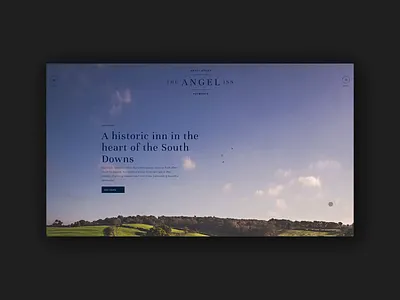 Angel Inn branding clean drink food grid hero homepage illustration layout logo minimal responsive restaurant simple typography ui ux web website whitespace