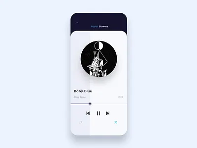 Spinner animation app artist flat interaction invision invision studio music music app music player