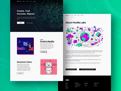 Mozilla Labs Landing Page Web Design business website company landing page corporate website landing landing page landing page design marketing website professional website site web web design web design inspiration web designer web page web site website website design website designer websites