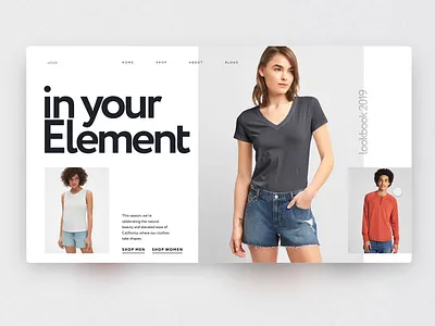 E-commerce product page adobe xd animation big background images carousel clean daily inspire e commerce grid grid design grid layout interaction minimalistic ui ui interaction web